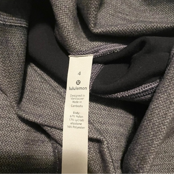 Lululemon Align Pant II Heathered Herringbone Heathered Black White Size 4 - Picture 16 of 16